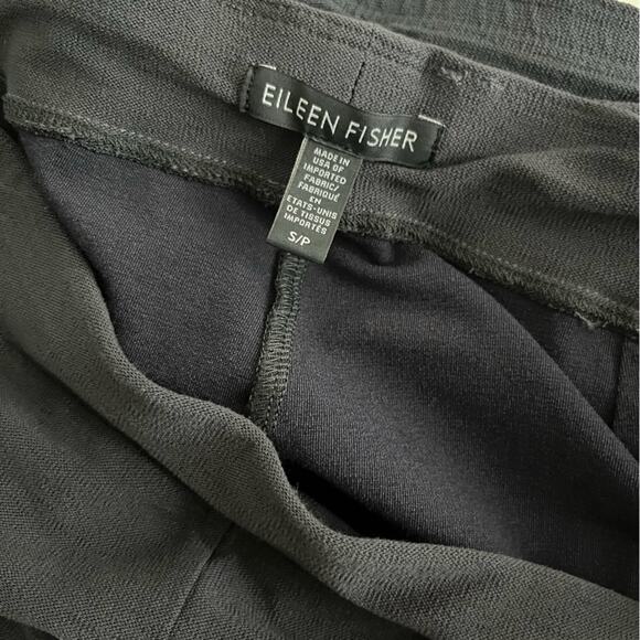 Eileen Fisher Black Washable Crepe Pant Size Small EUC - Picture 2 of 6